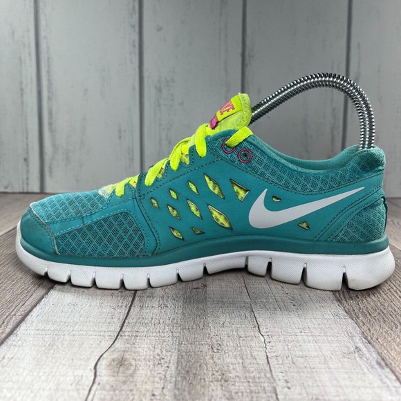 Nike Flex 2013 Run Women's Running Shoes Sneakers Teal Size 7 580440-300 - Picture 6 of 12